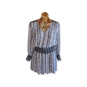 Club Monaco top tunic silk sheer Size 0 XS